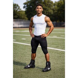 Nike Force Savage Pro 2 TD Mens 14 Black & White Football Cleats Molded Spikes